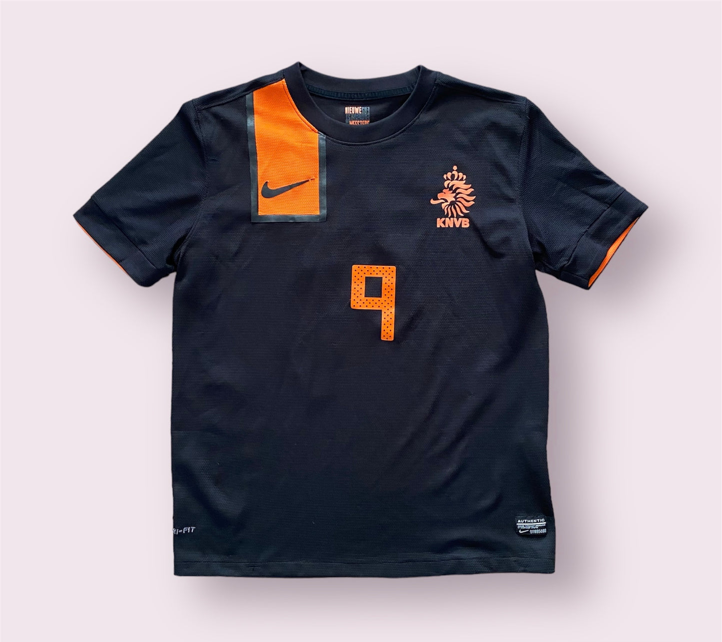 Netherlands Holland 2012-2013 Nike Away Soccer Jersey Huntelaar NO.9