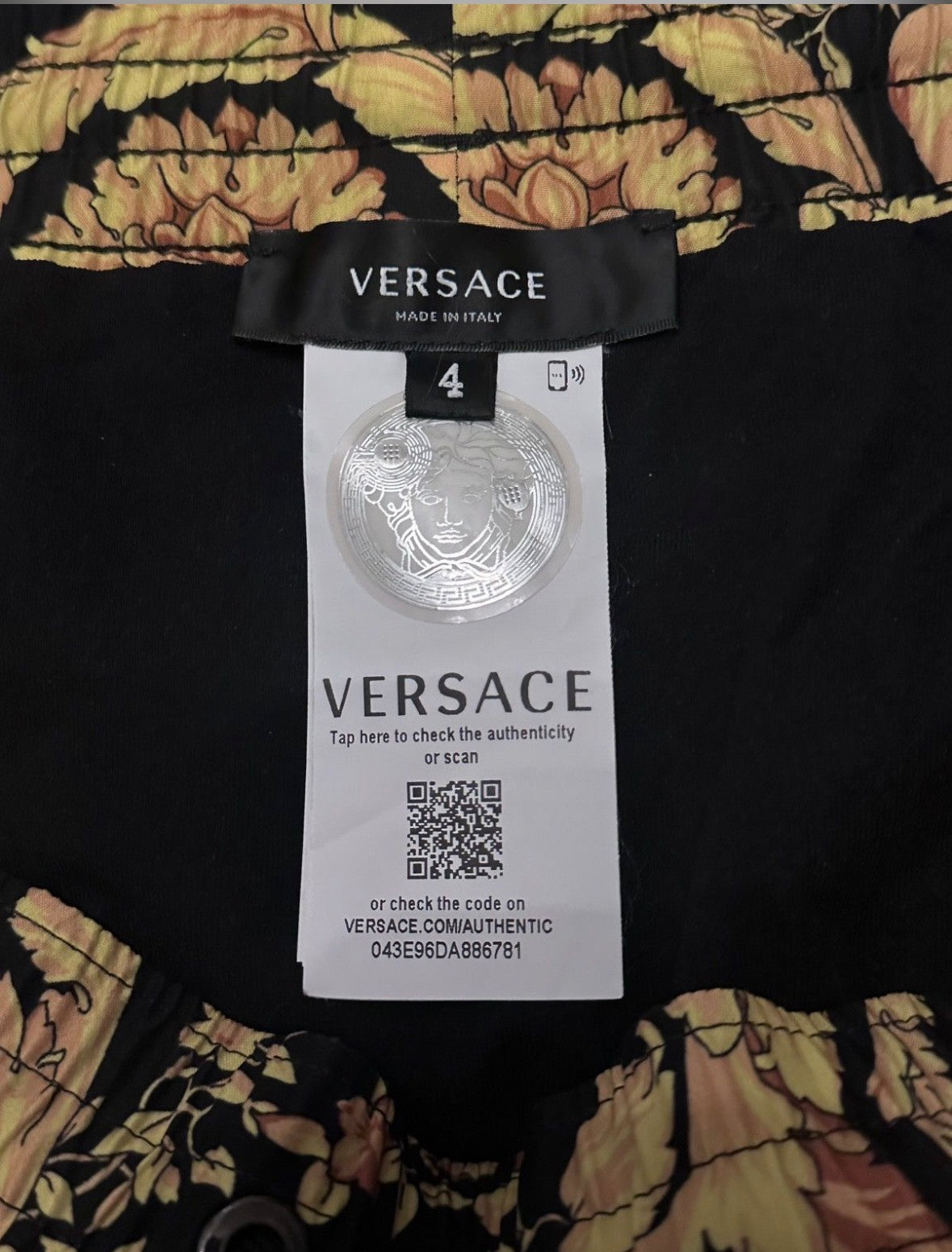 Versace Barocco Print Swim Short